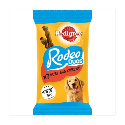 Pedigree Rodeo Duos Adult Dog Treats Beef & Cheese 7 Chews