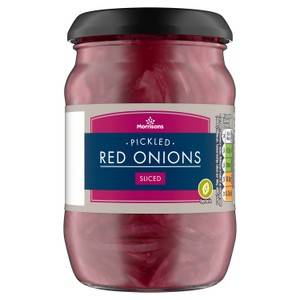 Morrisons Pickled Red Onions Sliced 340g