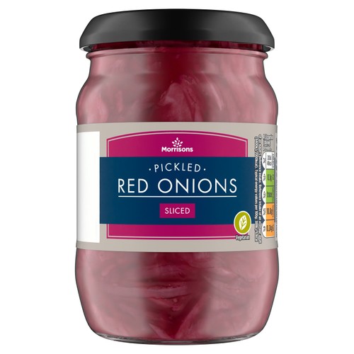 Morrisons Pickled Red Onions Sliced 340g