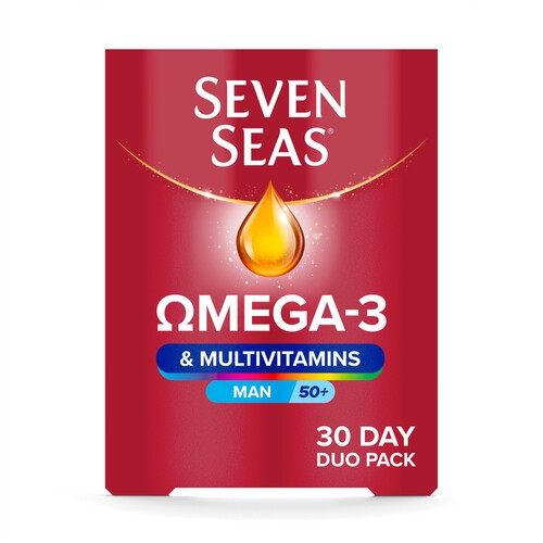 Seven Seas Omega-3 & Multivitamins Man 50+ 30 Day Pack