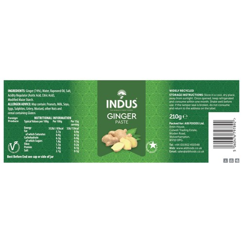 Indus Minced Paste Ginger
