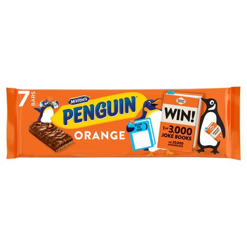 McVitie's Penguin Orange Biscuit Bar 7pk