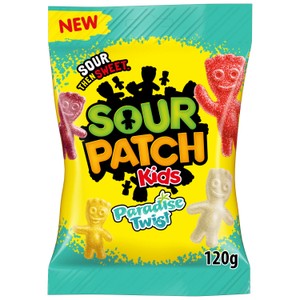 Sour Patch Kids Paradise Twist Tropical Flavour Sweets 120g