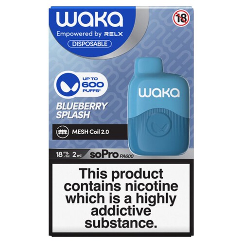 Waka Sopro Pa600 Blueberry Splash 18mg