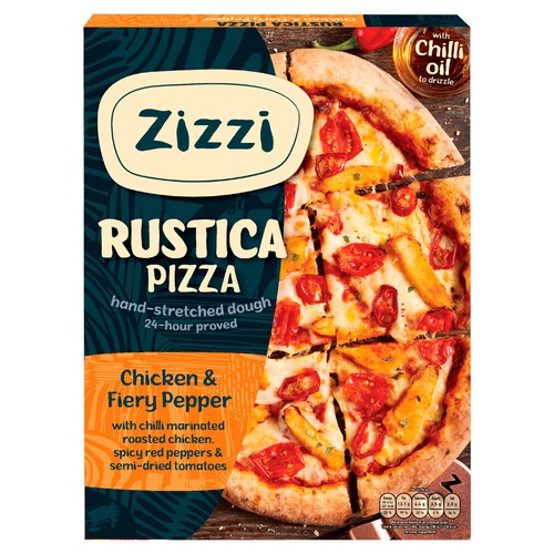 Zizzi Rustica Chicken & Fiery Pepper Pizza 