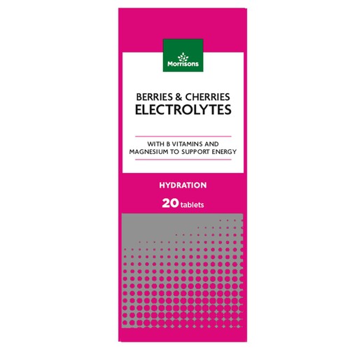 Morrisons Electrolyte Cherry & Berries Flavour 20 Pack