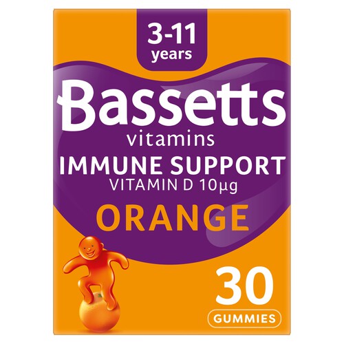 Bassetts Vitamins Immune Support 3-11 Years Orange 30s