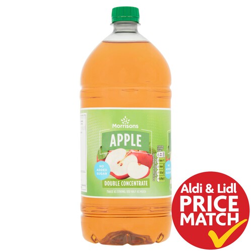 Morrisons No Added Sugar Apple Double Concentrate Squash