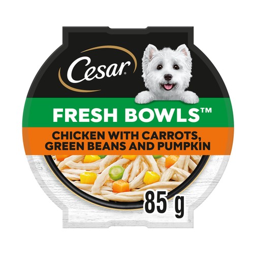 CESAR Fresh Bowl Adult Wet Dog Food with Chicken & Vegetables in Gravy 85g