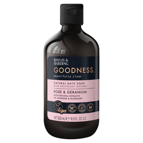 Baylis & Harding Goodness Rose & Geranium Bath Soak 500Ml