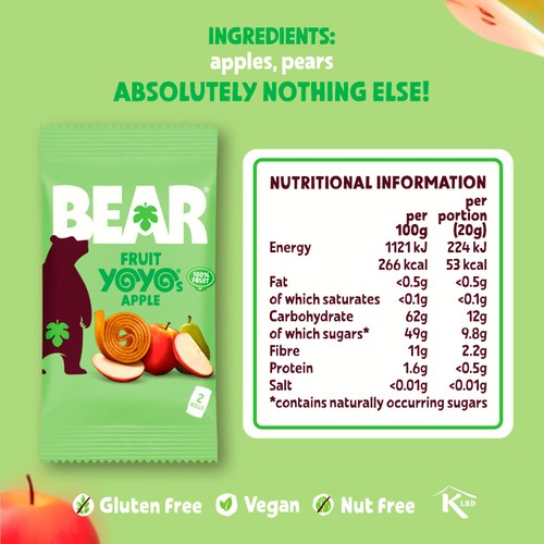 BEAR Yoyos Apple Multipack