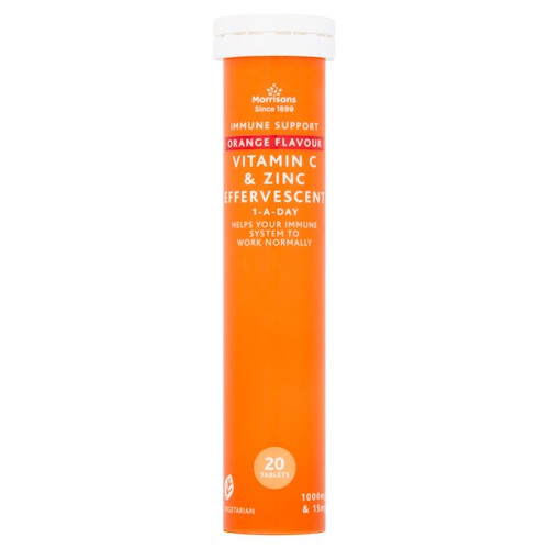 Morrisons Vitamin C And Zinc Effervescent Vitamins