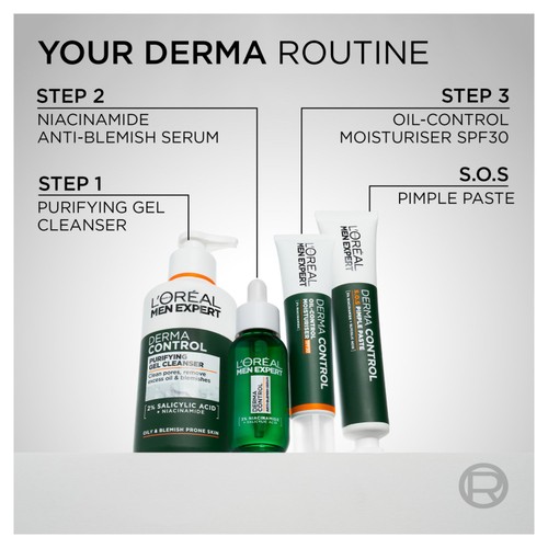 L'Oreal Men Expert Derma Control Spf30 Moisturiser 40ml