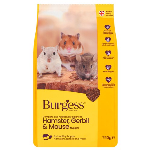 Burgess Hamster Gerbil And Mouse Nuggets