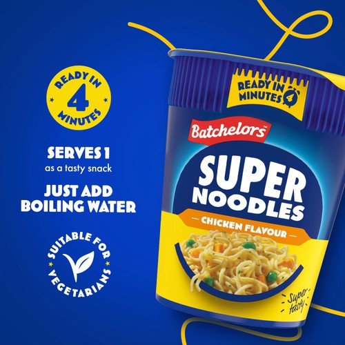 Batchelors Big Super Noodles BBQ Beef Flavour Instant Noodle Pot 100g