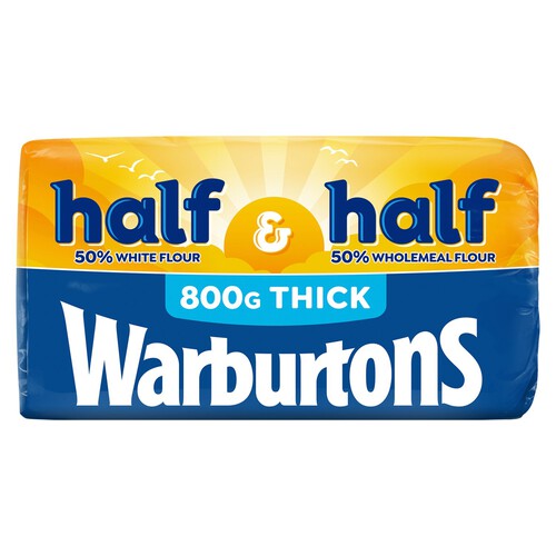 Warburtons Wonderloaf Half & Half Thick White Bread