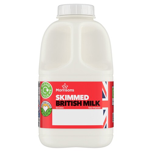 Morrisons British Milk Skimmed 1 Pint