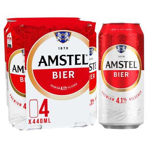 Amstel Lager Beer Cans