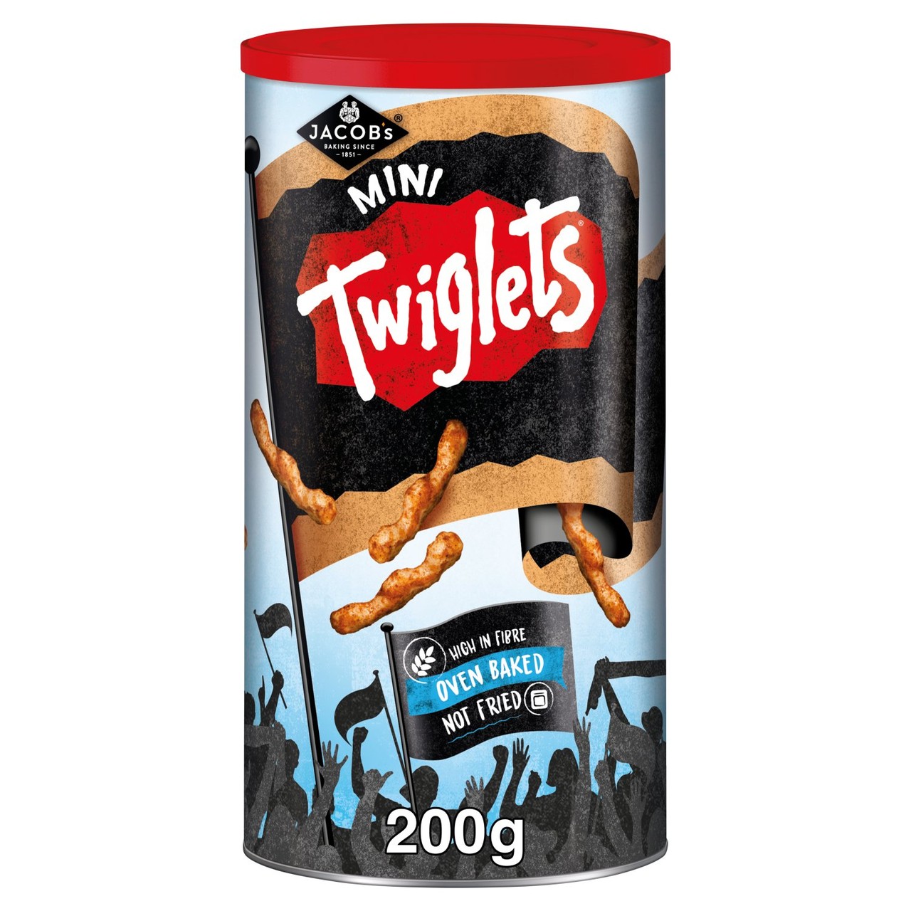 Jacob's Twiglets Original Baked Snacks Christmas Tub 200g