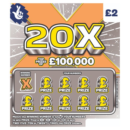 (SC) National Lottery 20X Scratch Card