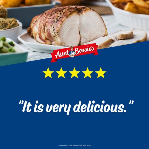 Aunt Bessie's Bacon Topped Boneless Chicken Joint 700g 