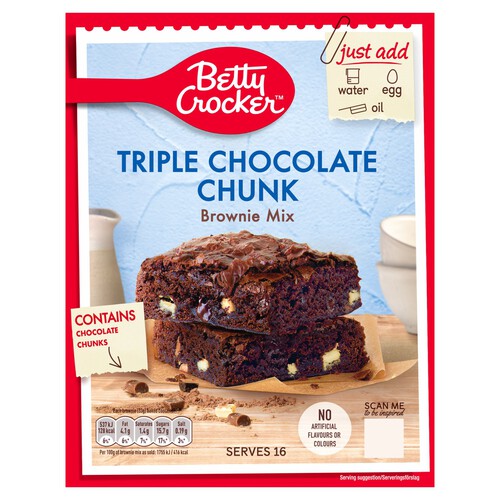 Betty Crocker Triple Chocolate Chunk Brownie Mix