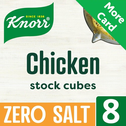 Knorr Chicken Stock Cubes Zero Salt 8 Pack