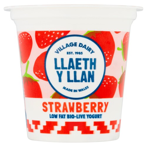 Village Dairy Llaeth Y Llan Strawberry Yogurt 