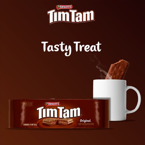 Arnotts Tim Tam Milk Chocolatey Biscuits Original 9 Pack