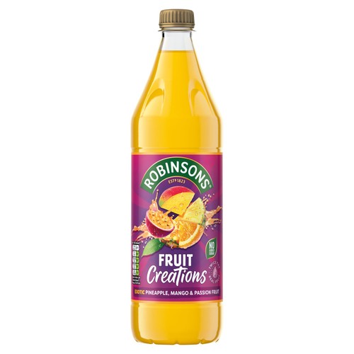 Robinsons Fruit Creations Exotic Pineapple Mango & Passion Fruit Squash