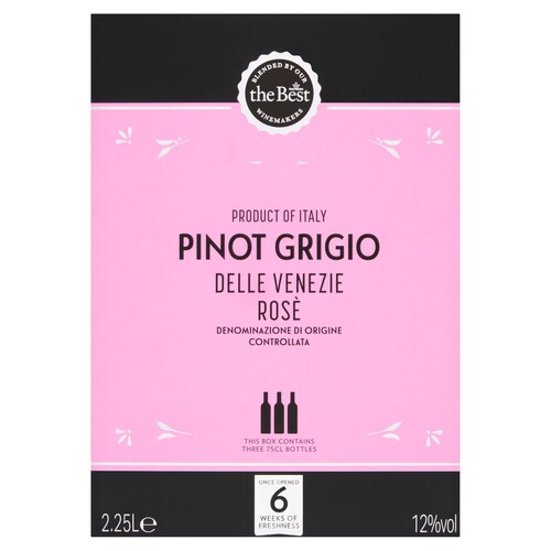 Morrisons The Best Pinot Grigio Rose Delle Venezie 