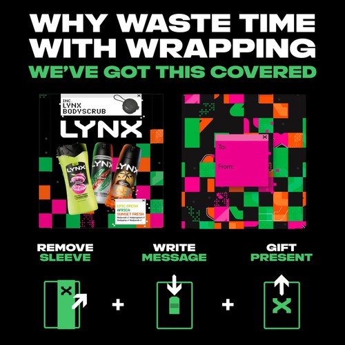 Lynx All Stars Trio Body Scrub Gift Set
