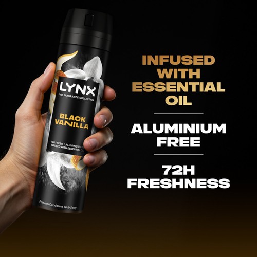 Lynx Body Spray Black Vanilla 