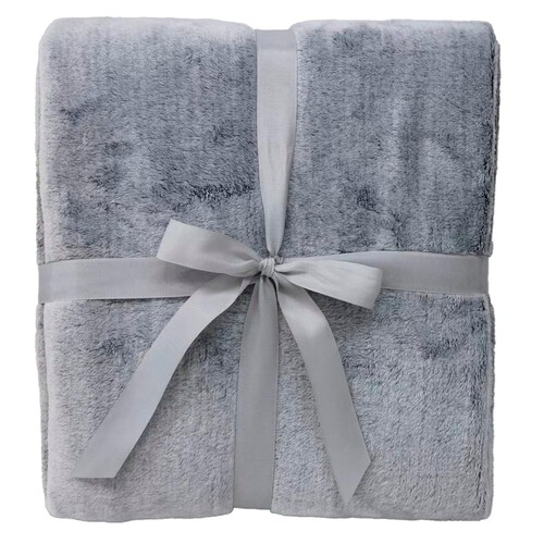 Nutmeg Home Grey Marl Supersoft Throw 150 x 200cm