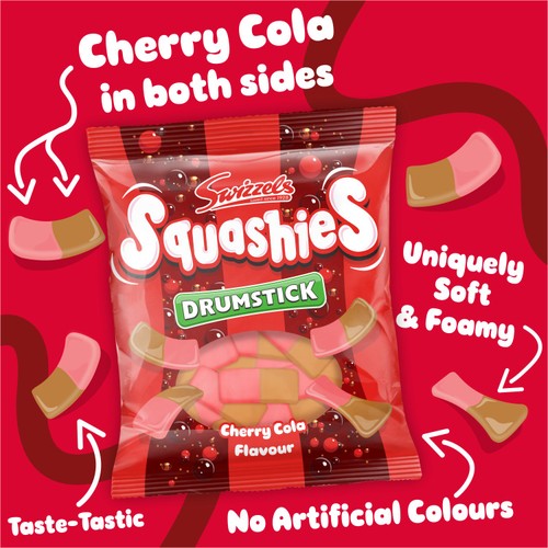 Squashies Drumstick Cherry Cola 140g