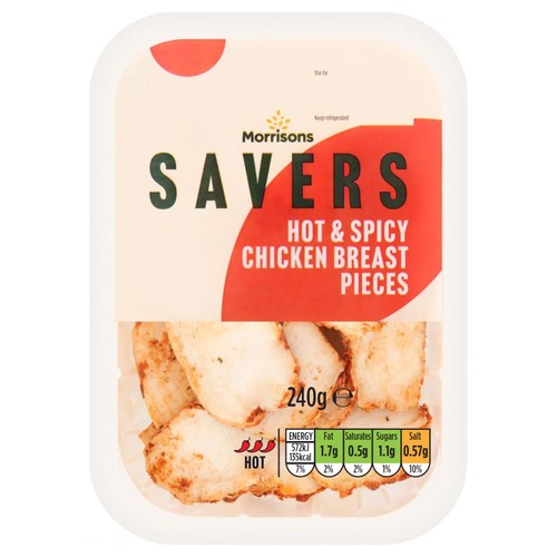 Morrisons Savers Hot & Spicy Cooked Chicken Breast Slices 240g