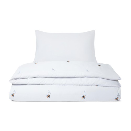 Nutmeg Home Soft Touch Bee Embroidery Duvet Set King