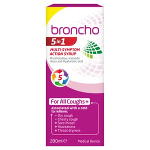Broncho 5 in 1 Multi Symptom Syrup 200ml