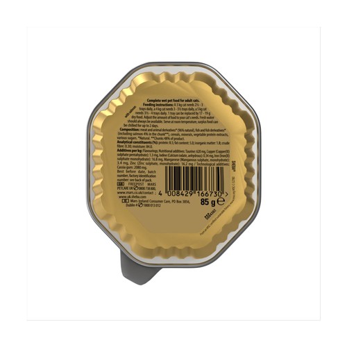 Sheba Fine Flakes Wet Cat Food Tray With Salmon In Jelly 85g