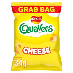 Walkers Quavers BBQ Sauce Snacks Crisps 34g