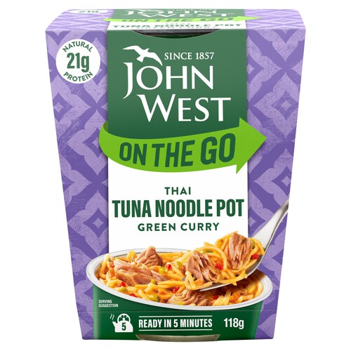 John West On The Go Thai Green Curry Tuna Noodle Pot (118g)