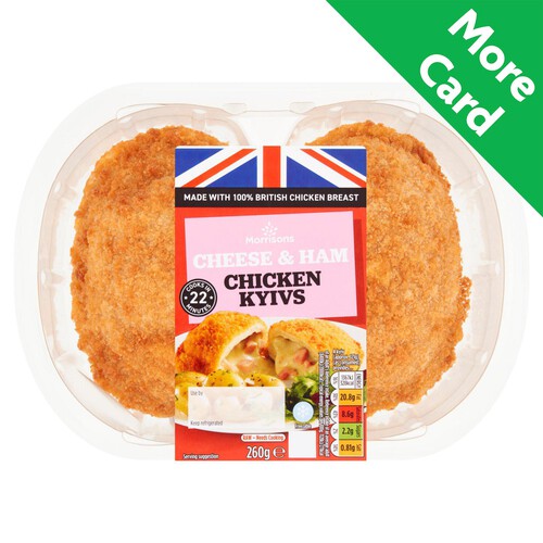 Morrisons 2 Cheese & Ham Chicken Kyivs