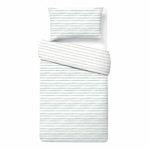 Nutmeg Home Easy Care Beach Stripe Duvet Set Single