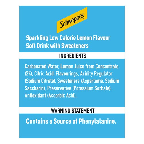 Schweppes Diet Lemonade Cans