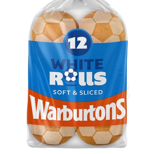 Warburtons Sliced White Rolls