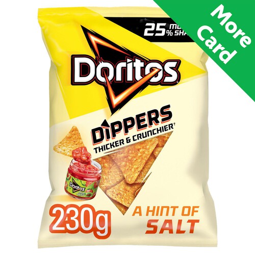 Doritos Dippers A Hint Of Salt Sharing Tortilla Chips Crisps 