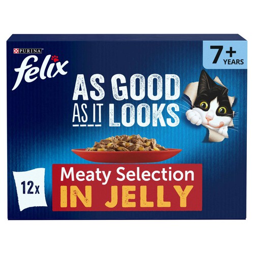 Felix Senior 7+ As Good As It Looks Meat Selection in Jelly