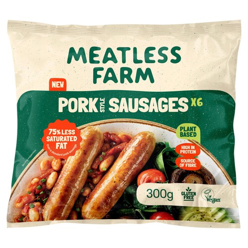 Meatless Farm 6 Plant-Based Sausages 