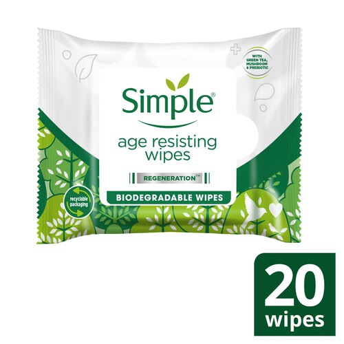 Simple Age Resisting Biodegradable Wipes