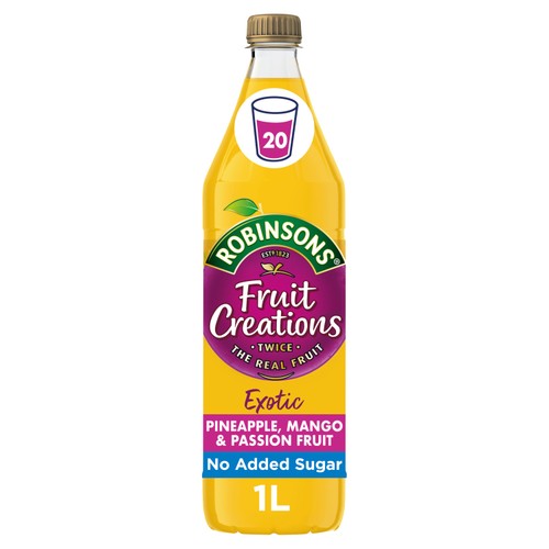 Robinsons Fruit Creations Exotic Pineapple Mango & Passion Fruit Squash